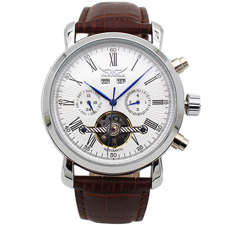 Auto Tourbillon Mechanical Full Calendar Mens Watches wm-m