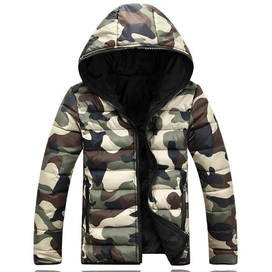 Warm Down Coat Winter Jacket For Men With Hoodies