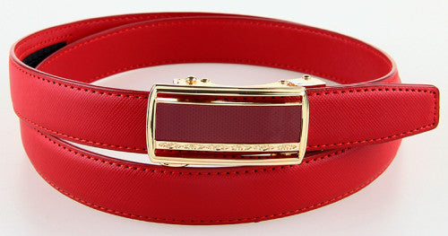 Automatic Genuine Leather Belt For Women With Elegant Buckles