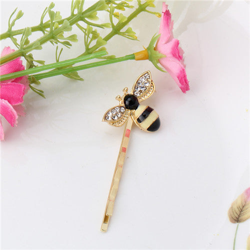Lovely Cartoon Bees Crystal Wings Hairpins