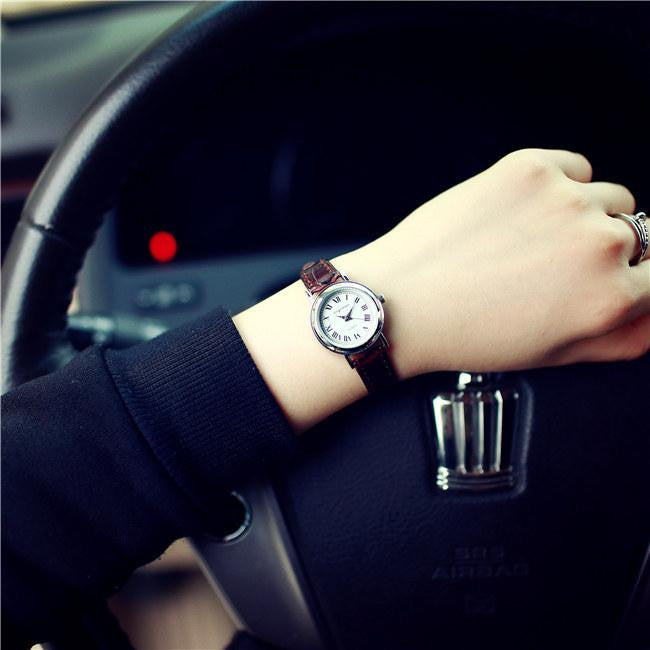 4 Cute Genuine Leather Dress Watches ww-d