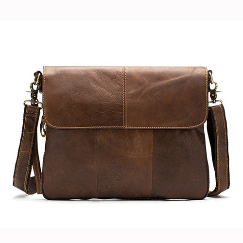 Genuine Leather Laptop Size Crossbody Bag For Men bc