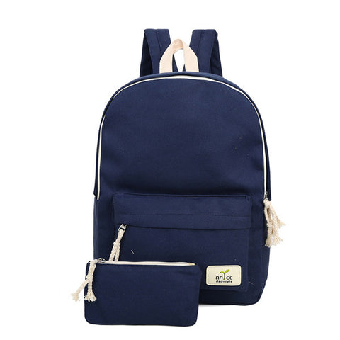 Solid Color High Quality Cute Canvas Backpack bwb