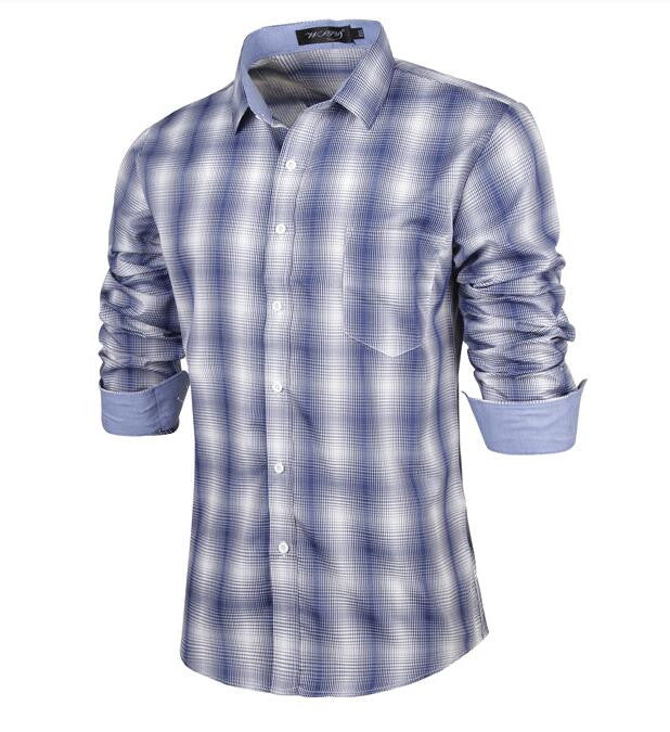 Stripe Chemise Casual Slim Fit Shirts for Men