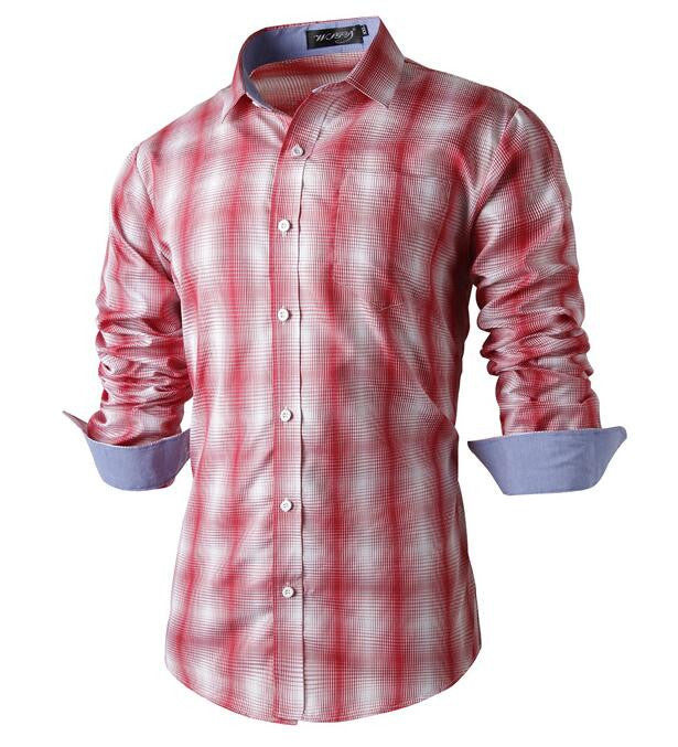 Stripe Chemise Casual Slim Fit Shirts for Men