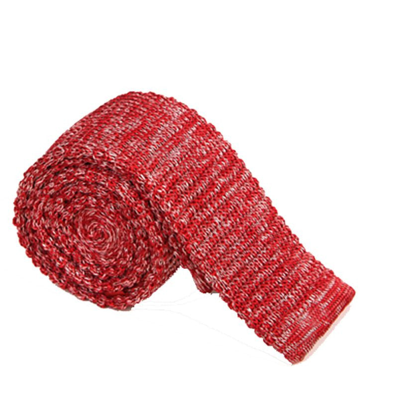 Hot Sale Boys Knitted Narrow Slim Woven Long Neck Ties for Men in 20 Styles