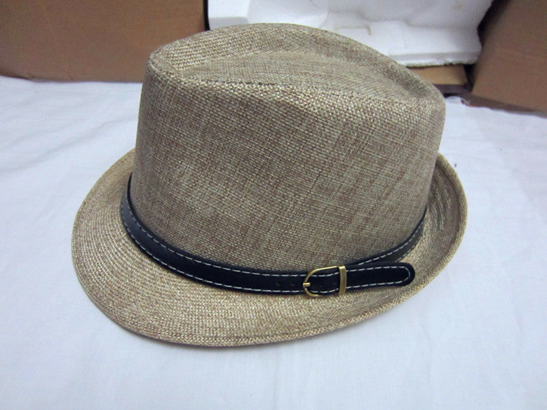 England Flax Straw Beach Jazz Unisex Hat