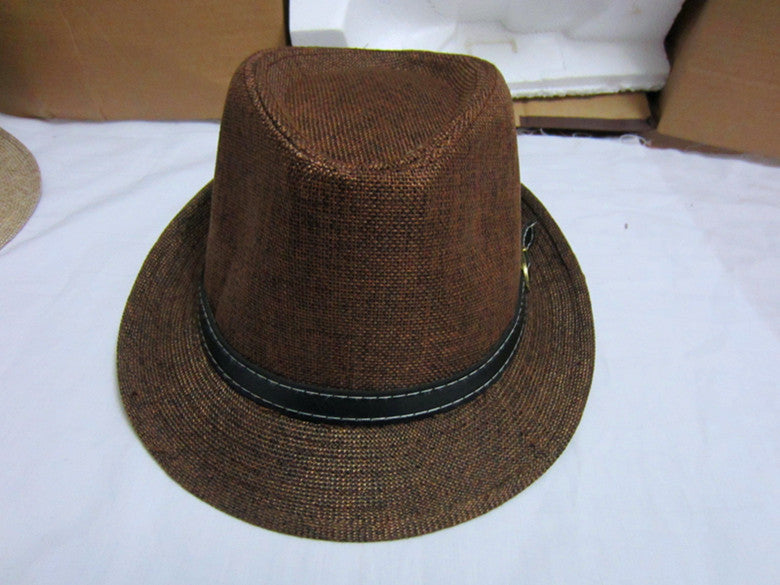 England Flax Straw Beach Jazz Unisex Hat