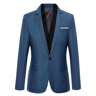Autumn Outwear Coat One Button Suit Blazer For Men