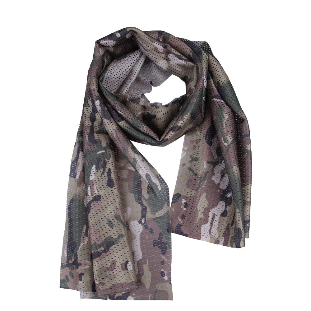 Military Tactical Camouflage Mesh Outdoor Breathable Unisex Scarves