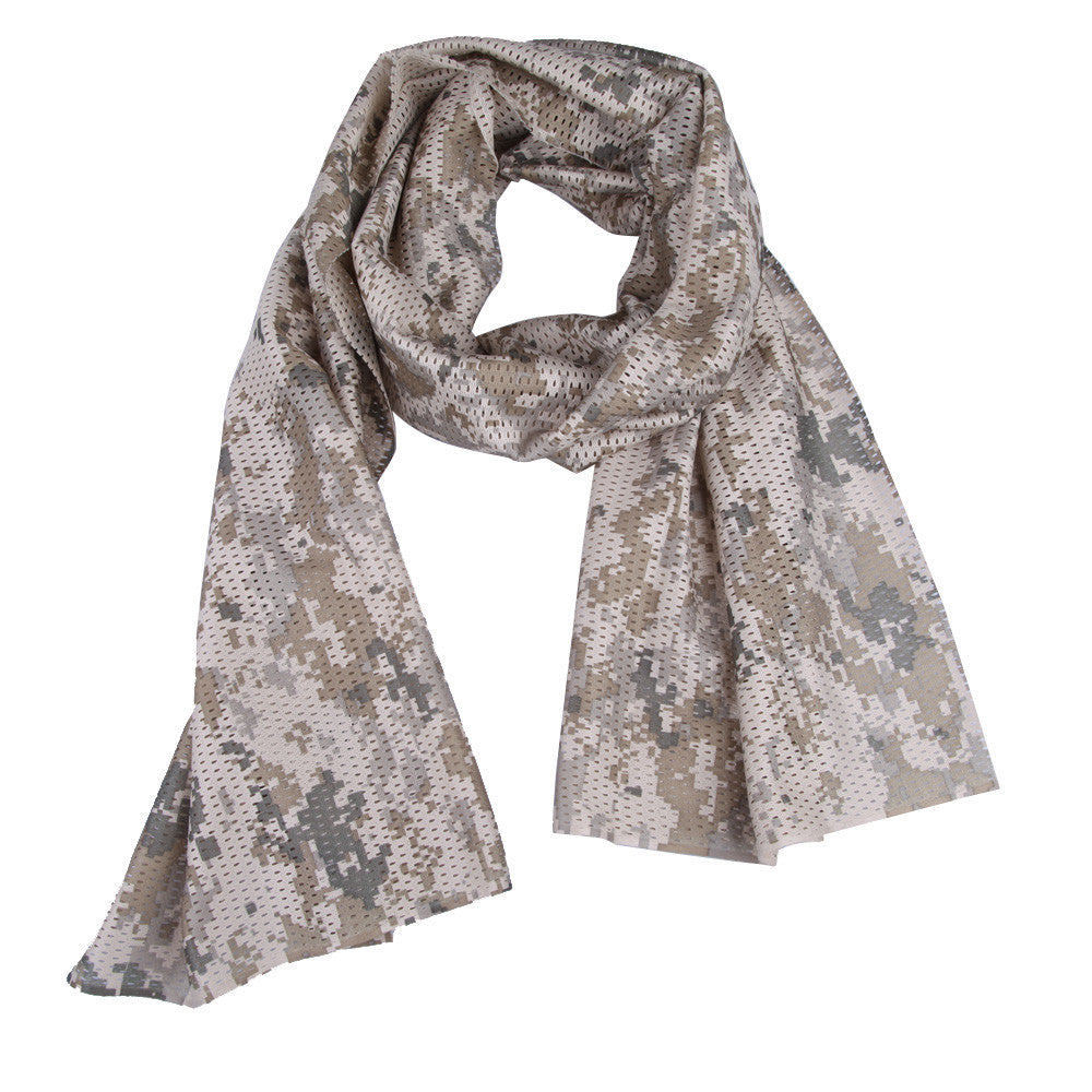 Military Tactical Camouflage Mesh Outdoor Breathable Unisex Scarves