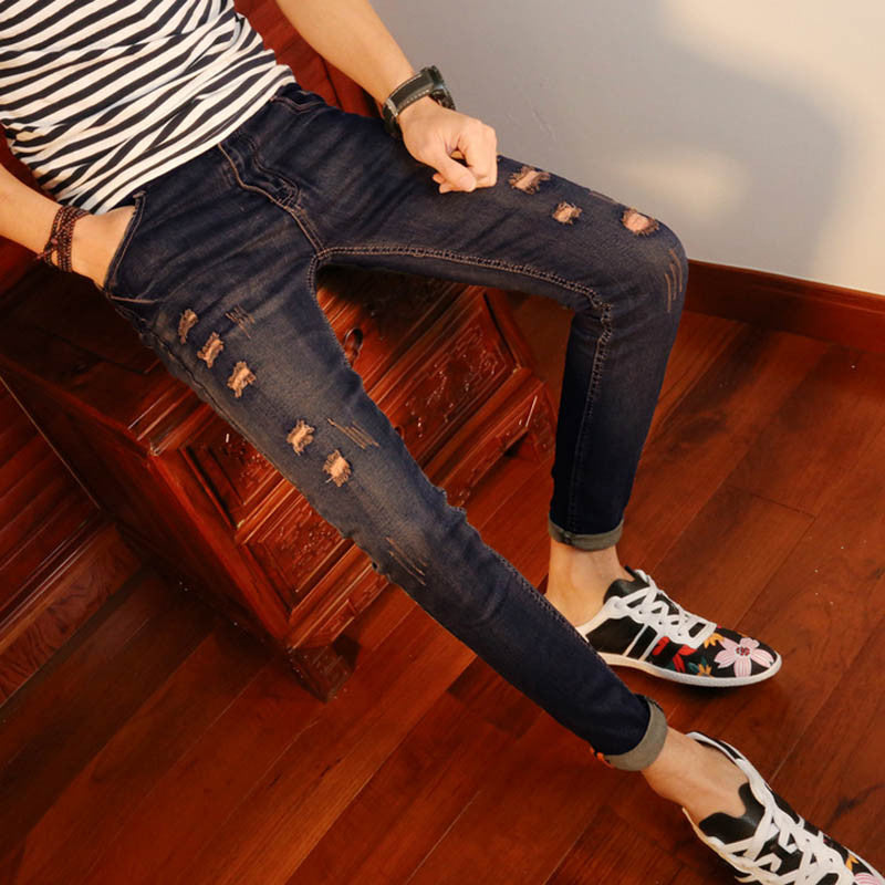 Autumn Hip Hop Skinny Jeans for Men