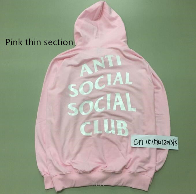 Hot Sale ANTI SOCIAL SOCIAL CLUB Printed Classic Hoodie Hiphop Sweatshirts