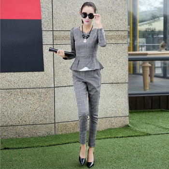 Fashion Design Formal Office Blazer Pants Suits for Women