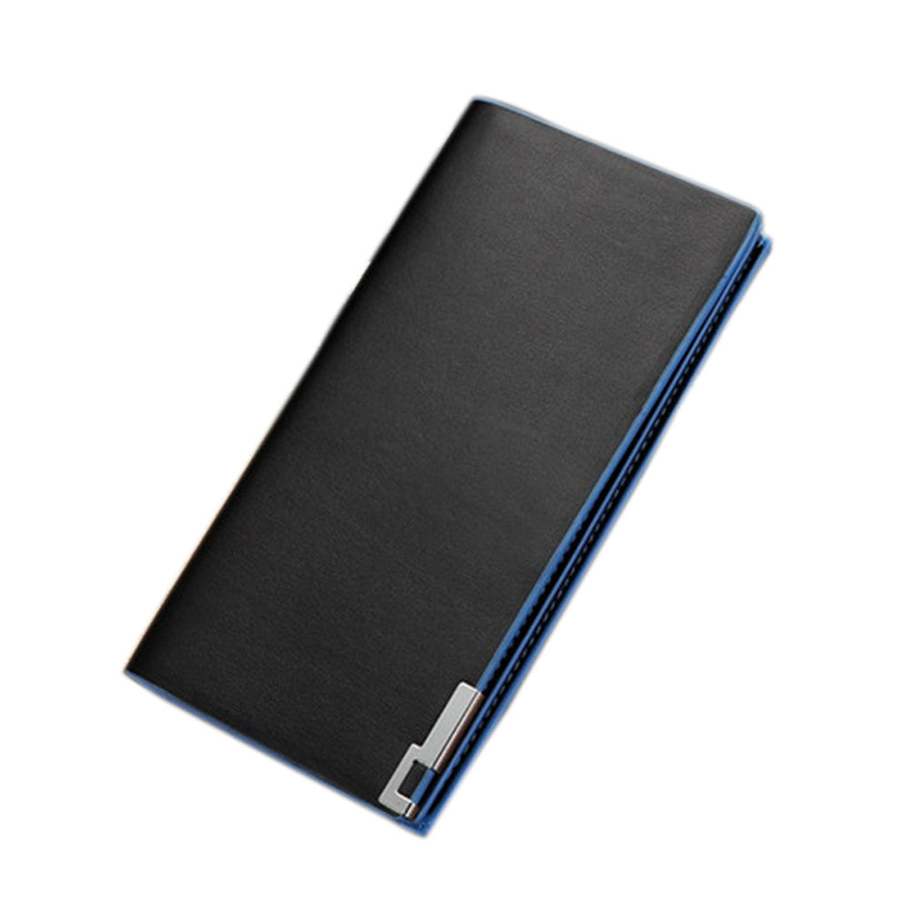 Solid & Long PU Leather Business Men's Wallet