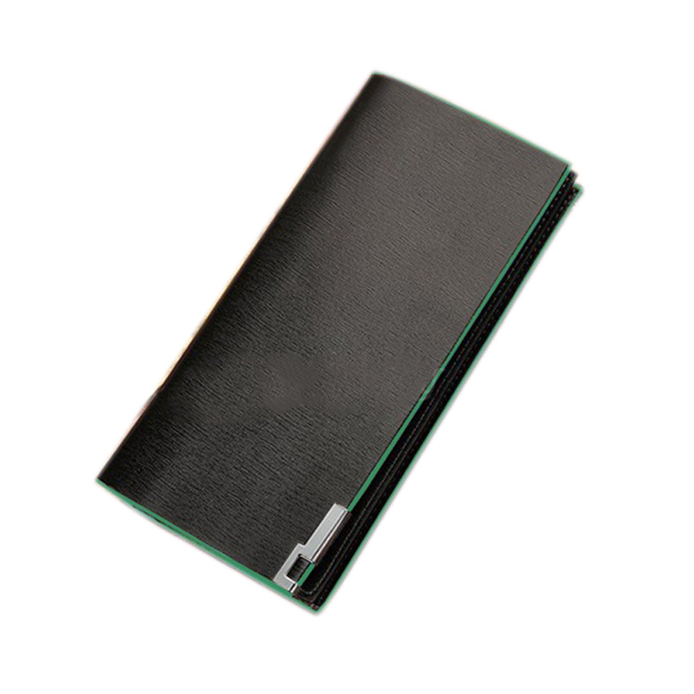 Solid & Long PU Leather Business Men's Wallet