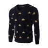 New Fashionable Star Design Casual Men's Sweater