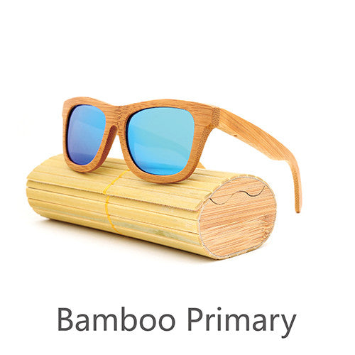 Bamboo Wooden Frame Handmade Polarized Sunglasses Unisex