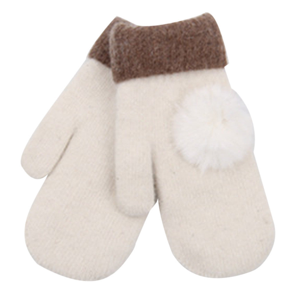 Cute Design Woolen Gloves For Women