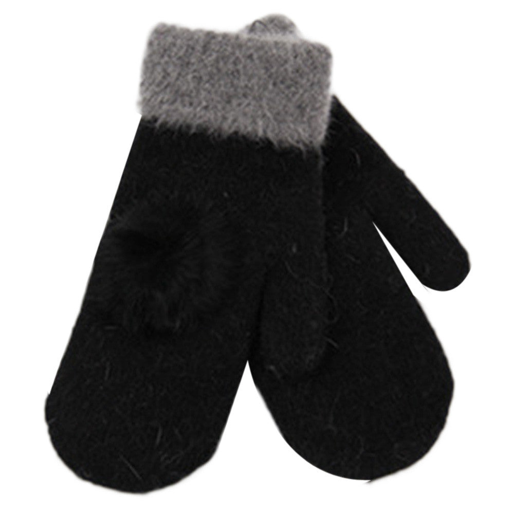 Cute Design Woolen Gloves For Women