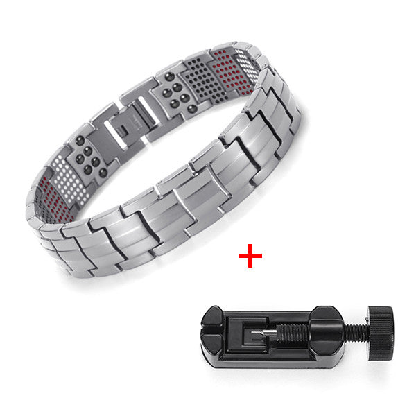 Healing Magnetic Titanium Bio Energy Bracelet For Men