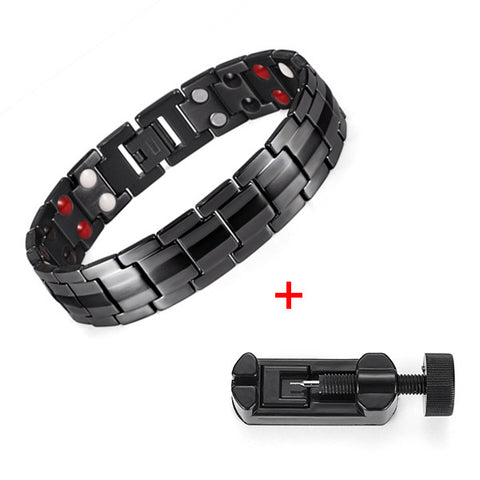 Healing Magnetic Titanium Bio Energy Bracelet For Men