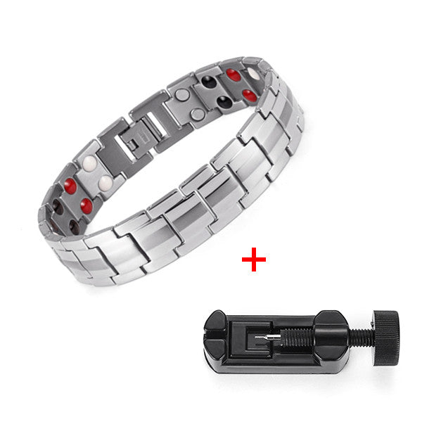 Healing Magnetic Titanium Bio Energy Bracelet For Men