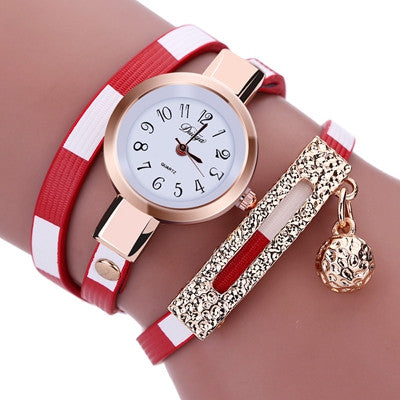 Leather Bracelet Quartz Dress Woman Watches ww-b