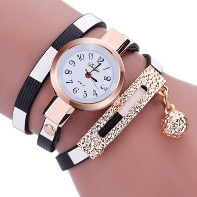 Leather Bracelet Quartz Dress Woman Watches ww-b