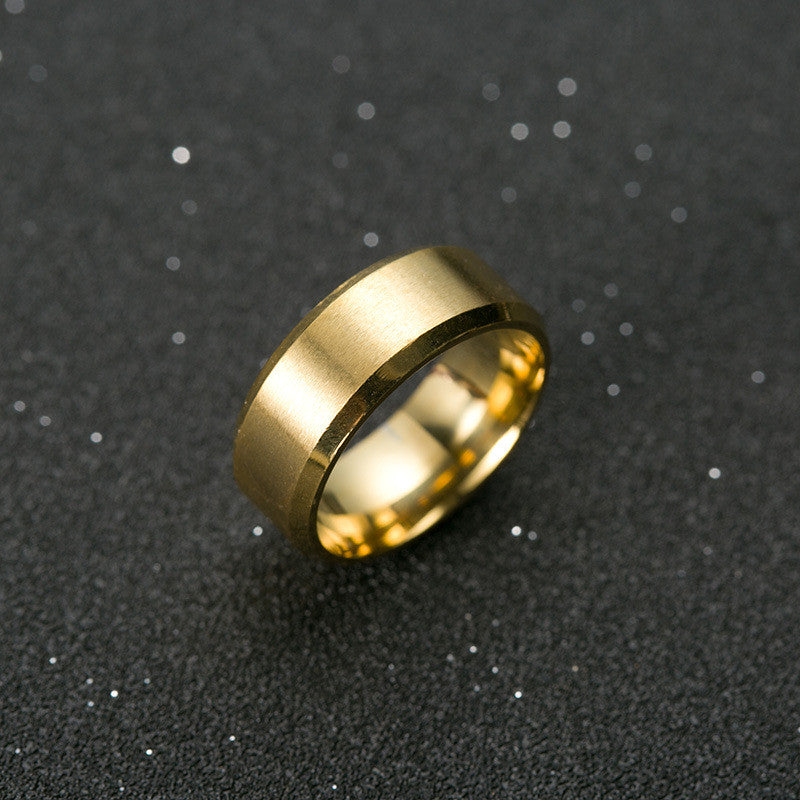 Titanium Black Ring Men's Jewelry