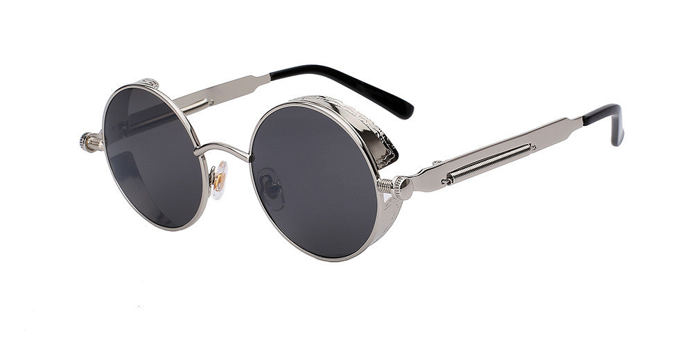 Round Metal Designer Retro Vintage Sunglasses Unisex