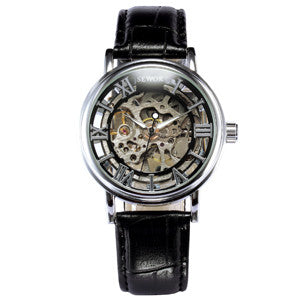 Luxury Brand Mechanical Watches Men Skeleton Dial Roman Dial wm-m