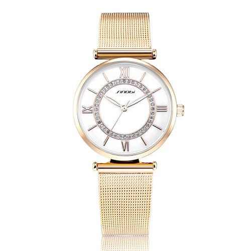 Luxury Brand Golden Diamonds Wrist Watches Ladies Wristwatch ww-d