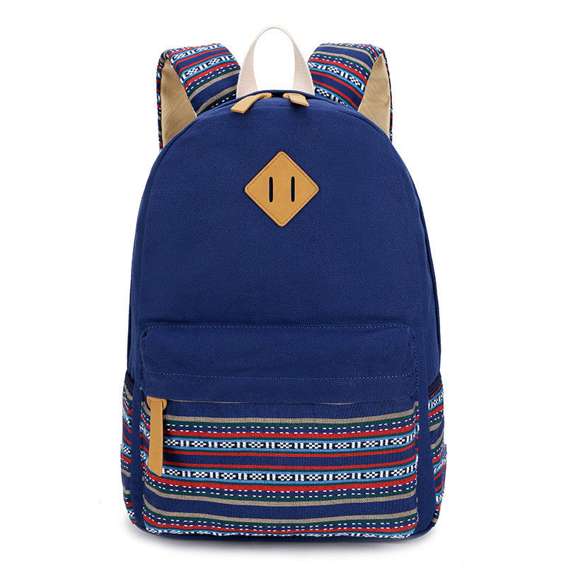 Printed Canvas Backpack School Bags For Girls/Women bwb