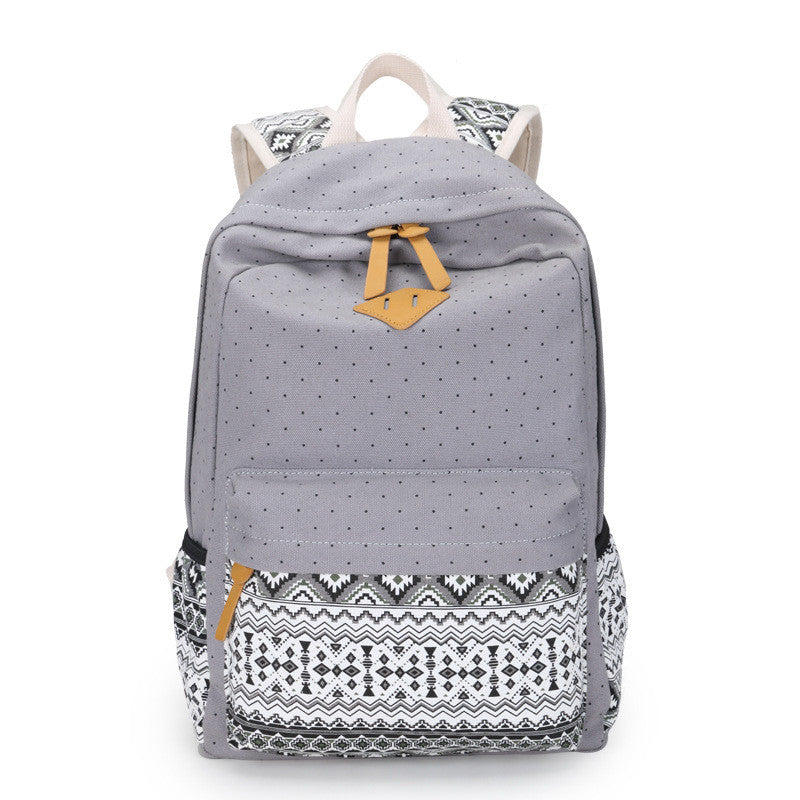 Canvas Printing Backpack Women bwb