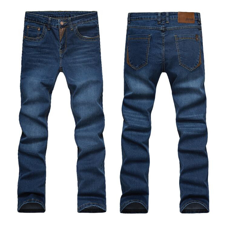 Slim Straight High Elasticity Jeans for Men