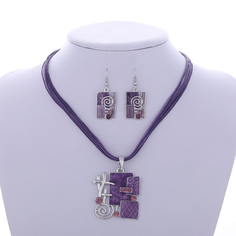 Silver Artistic Wedding Jewelry Sets in 4 Colors