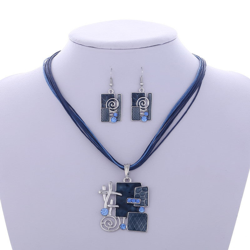 Silver Artistic Wedding Jewelry Sets in 4 Colors