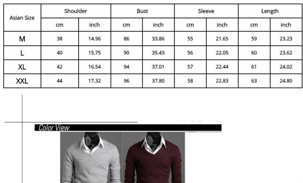 Casual Slim Solid Sweater For Men
