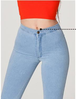 Slim High Waist Jeans For Woman