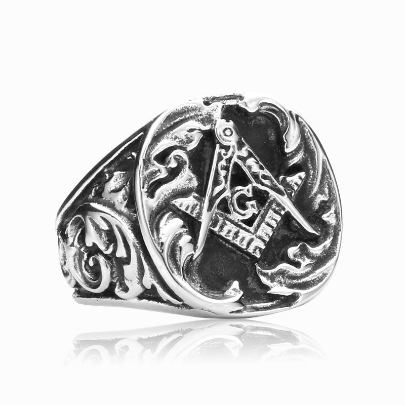 Steel soldier New Design Masonic Ring For Man mj-