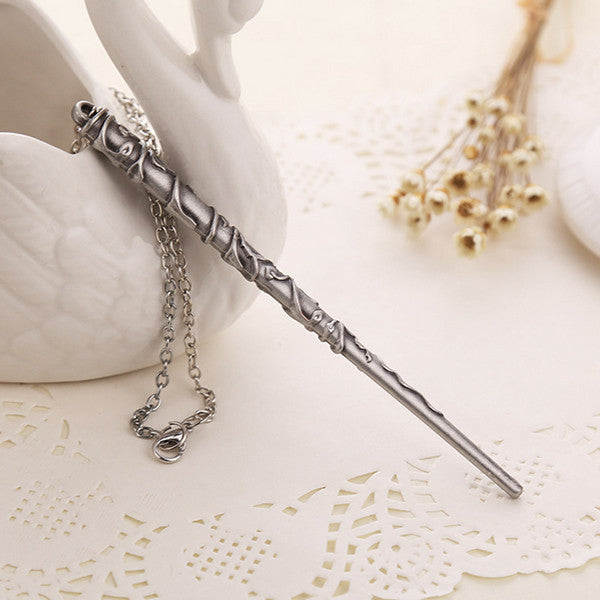 Vintage Harry Magic Wand Alloy Necklaces