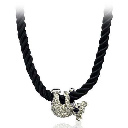 Top Quality Cute Koala White/Rose Gold Pated Animal Pendant Necklaces