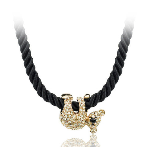 Top Quality Cute Koala White/Rose Gold Pated Animal Pendant Necklaces
