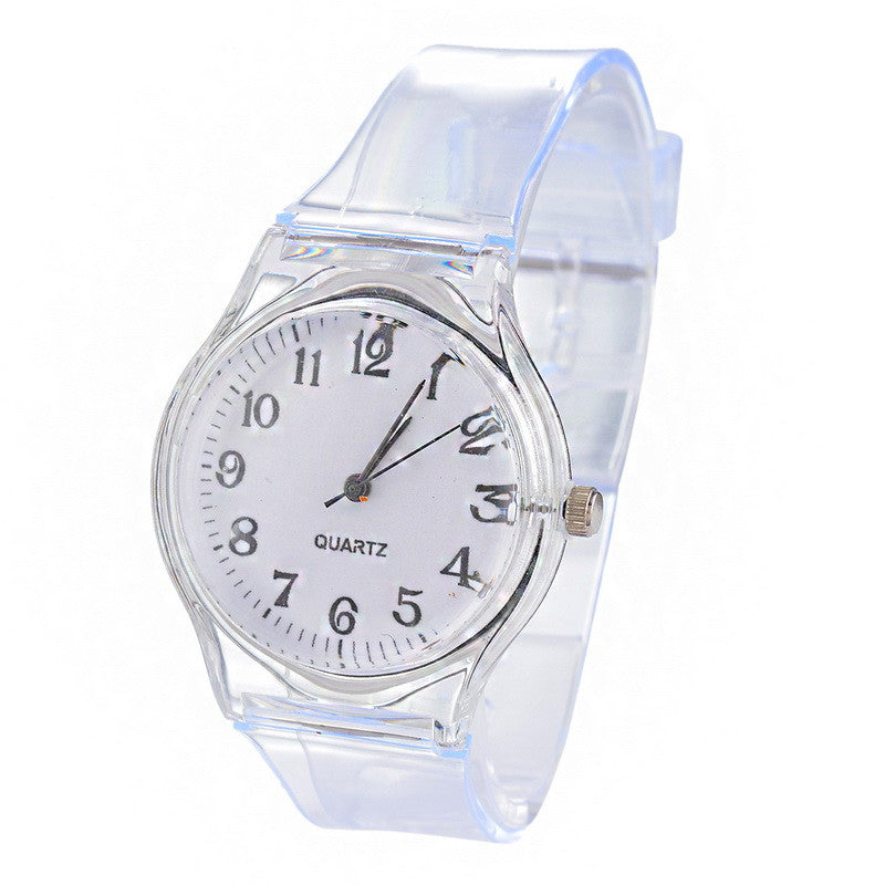 Transparent Silicon Band Casual Sport Watches ww-s ww-d