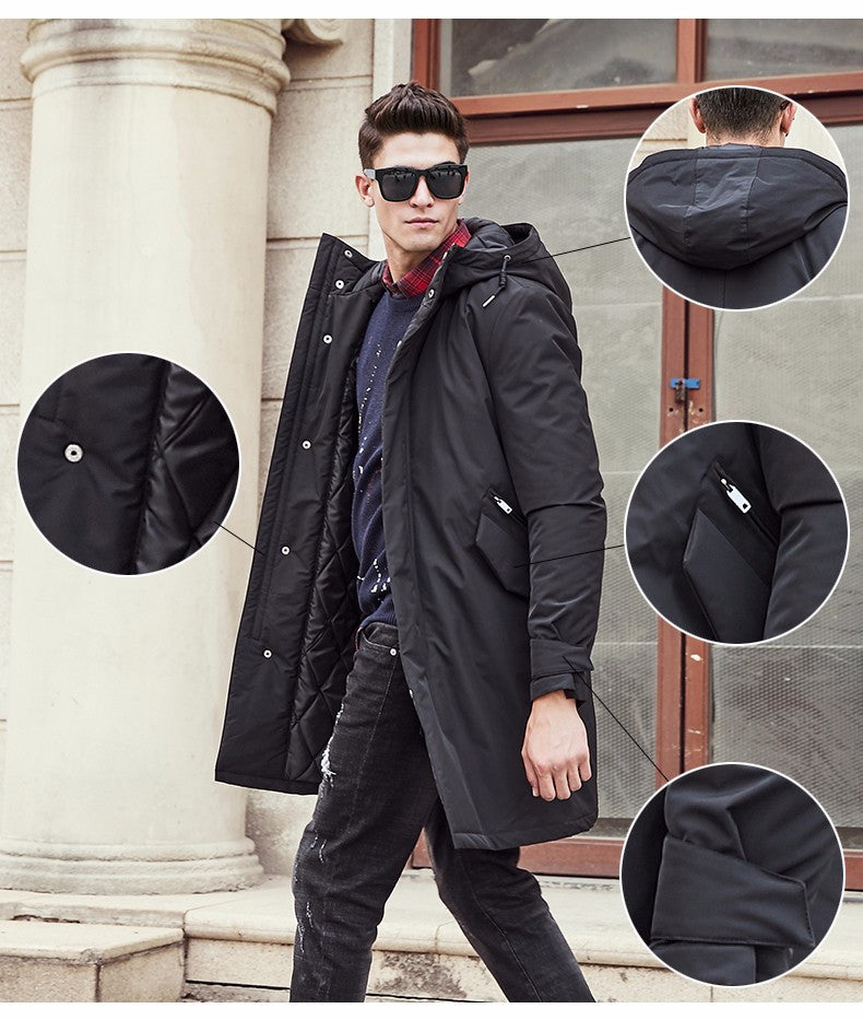 Camp Long Thick Winter Jacket For Men Top Quality Down Parka