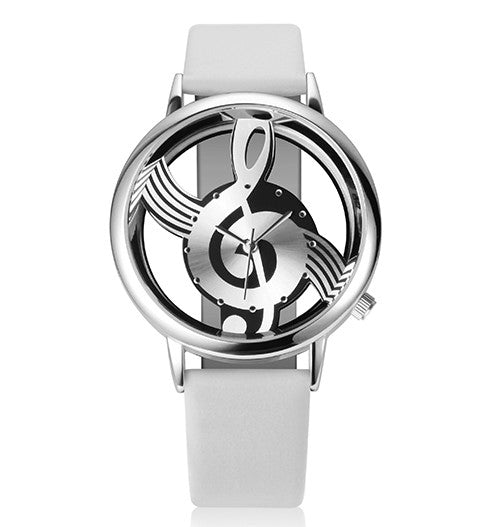 4 Unique Hollow Musical Note Style Watches ww-b ww-d