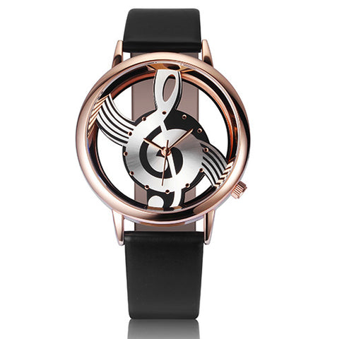 4 Unique Hollow Musical Note Style Watches ww-b ww-d