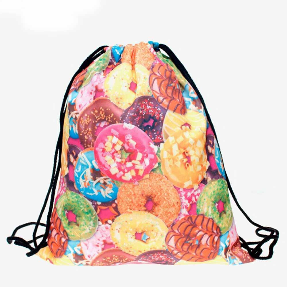 Unisex Printed Drawstring Backpacks Bags bmbwb