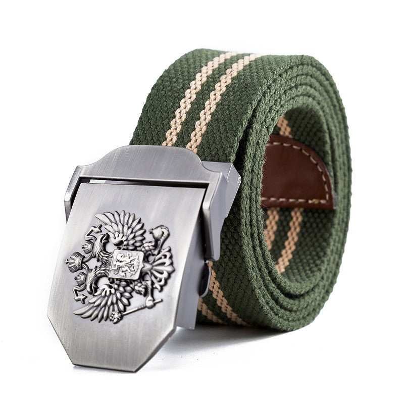 Unisex Belt Emblem Canvas Tactical High Quality Military Design